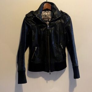 Genuine Mackage Leather Moto Jacket